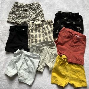 Toddler biker shorts bundle! 8 pairs!